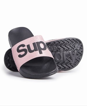 Superdry Pool Női Cipő Rózsaszín/Arany | GKTDE6809